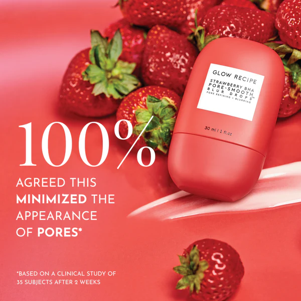 Glow Recipe Strawberry BHA Pore-Smooth Blur Drops