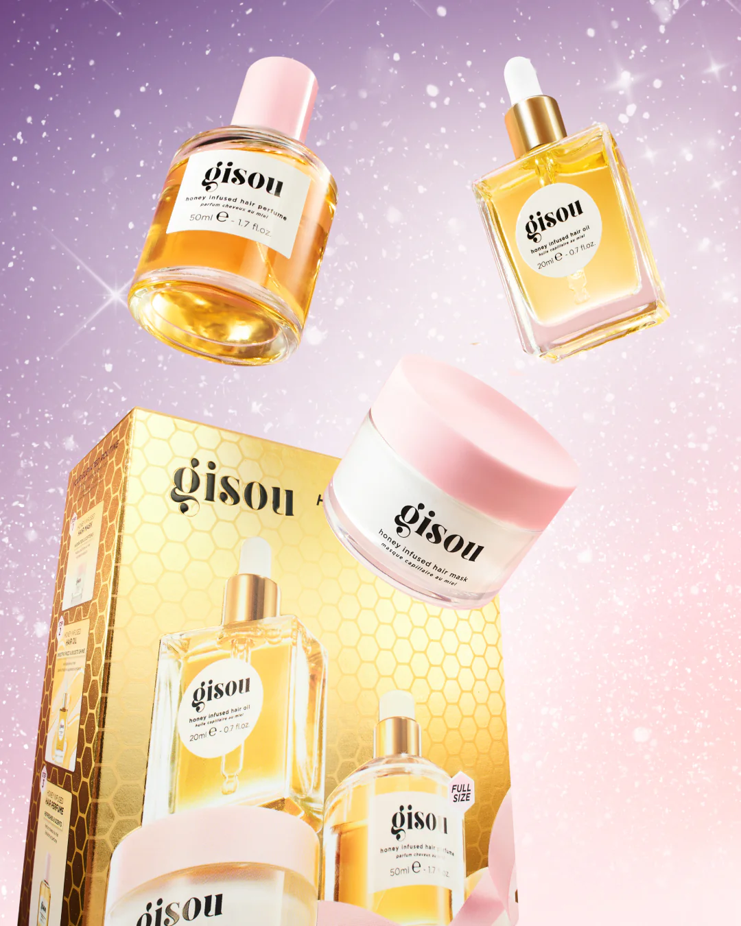 Gisou Honey Gloss Hair Trio Gift Set