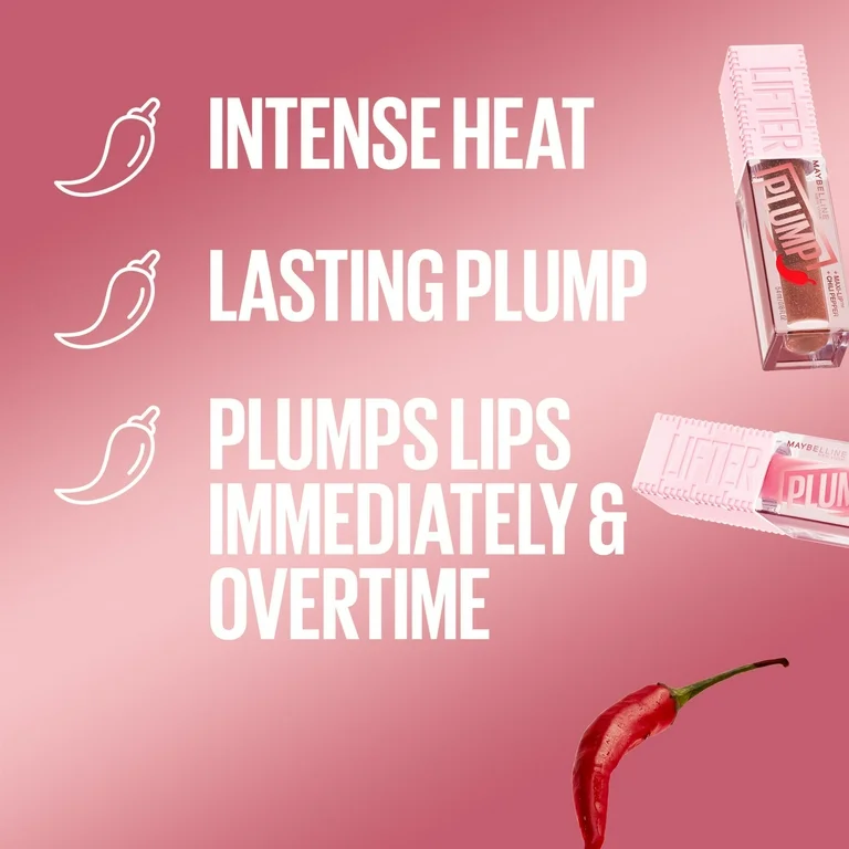 Maybelline Lifter PLUMP Gloss with chili pepper