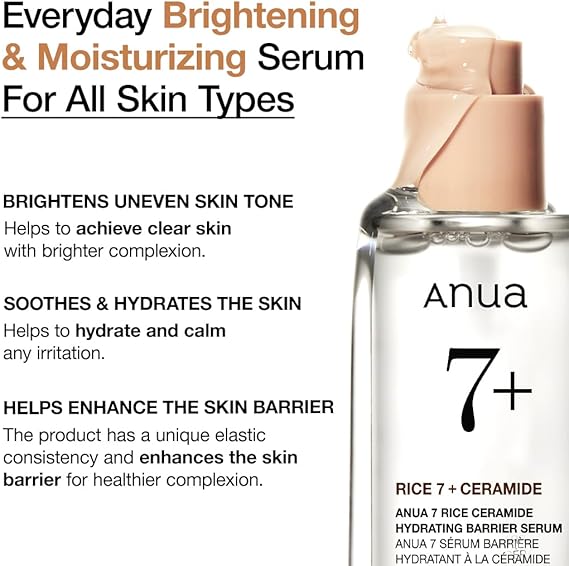 Anua Rice Ceramide 7 Hydrating Barrier Serum 50 ml