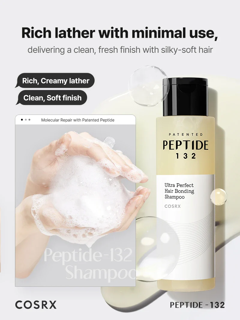 COSRX PEPTIDE-132 Ultra Perfect Hair Bonding Shampoo