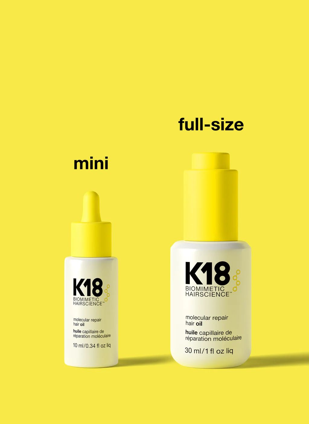 K18 mini molecular repair hair oil 10 ml